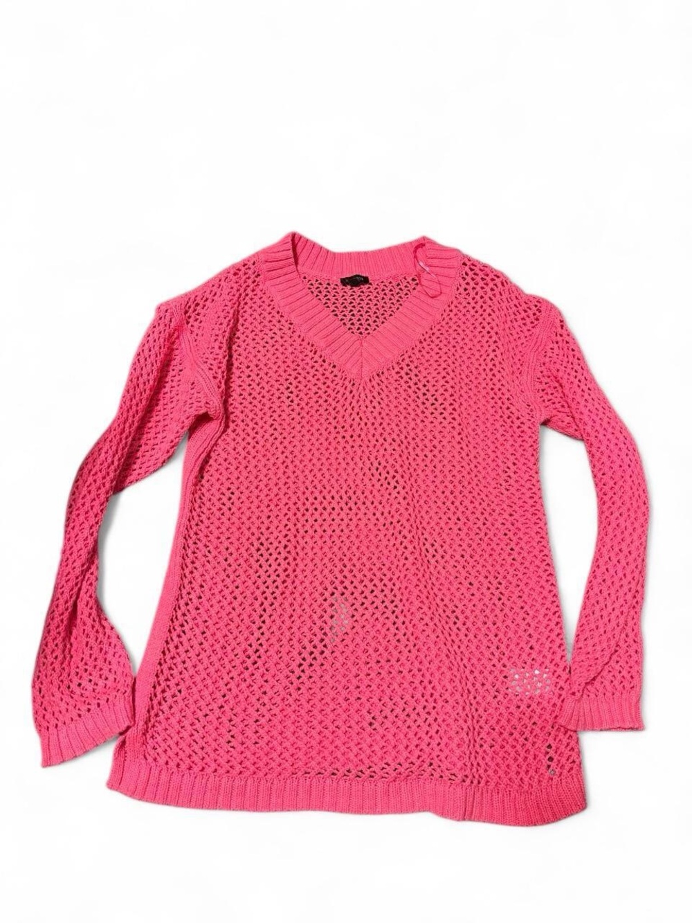 Pink Openknit Talbots Longsleeve Top